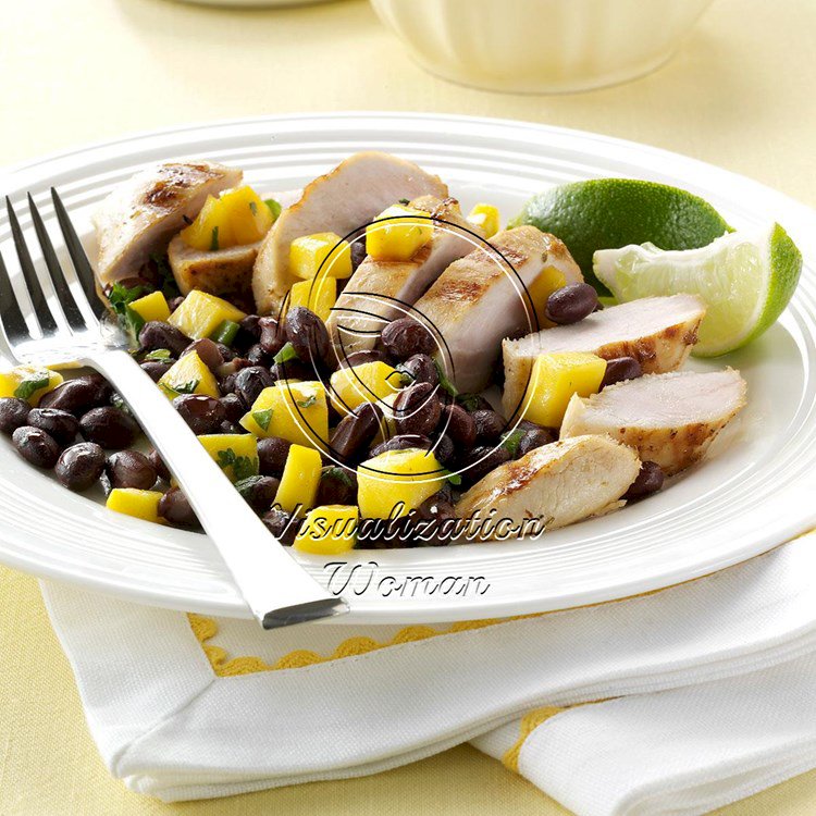 Grilled Chicken with Black Bean Salsa