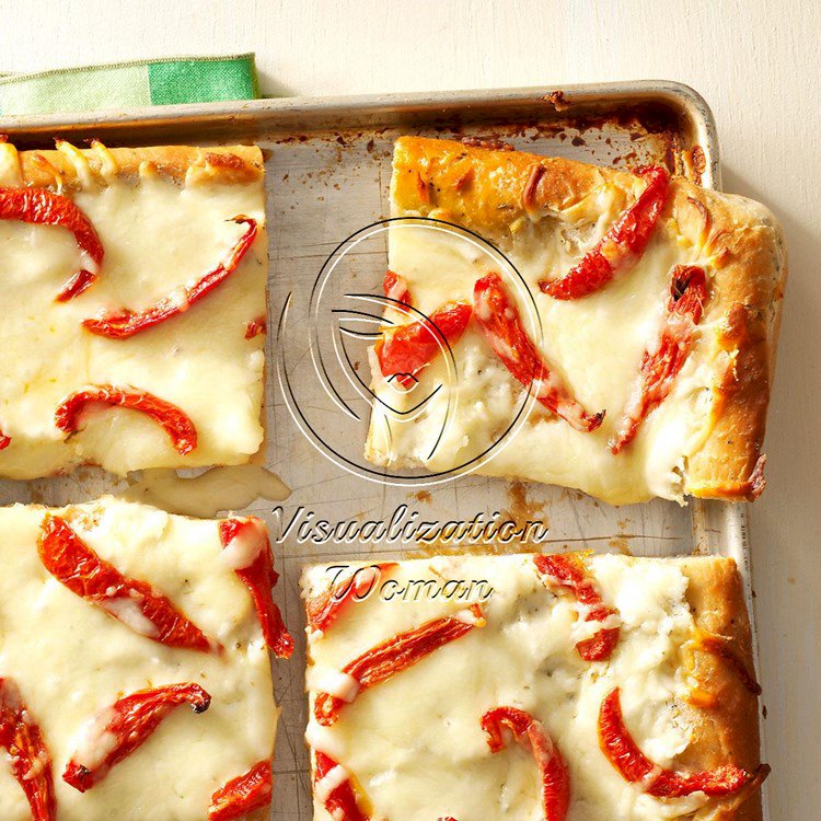 White Pizza with Roasted Tomatoes