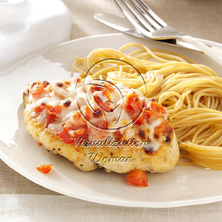 Bruschetta-Topped Chicken & Spaghetti