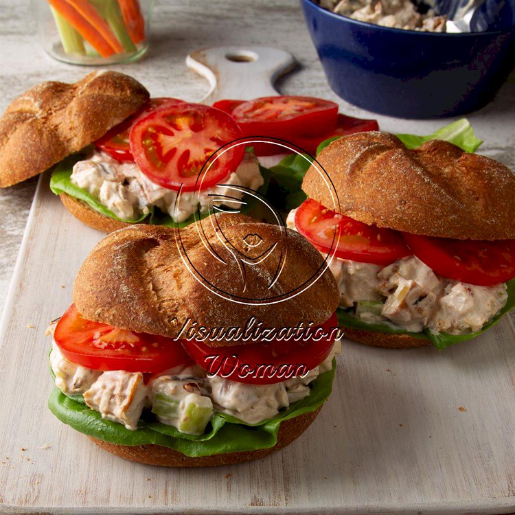 Barbecued Chicken Salad Sandwiches