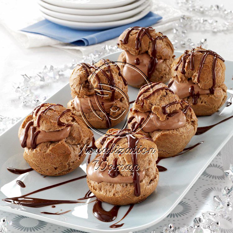 Chocolate-Orange Cream Puffs