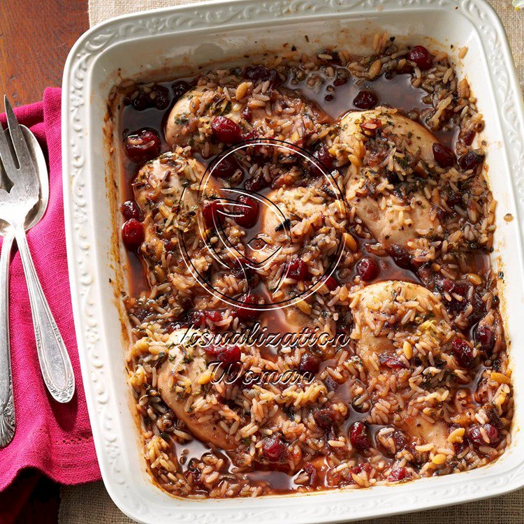 Cranberry Chicken and Wild Rice