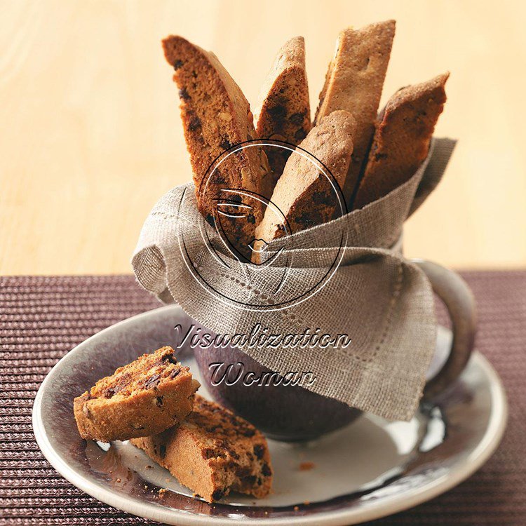 Chai-Chocolate Chip Biscotti