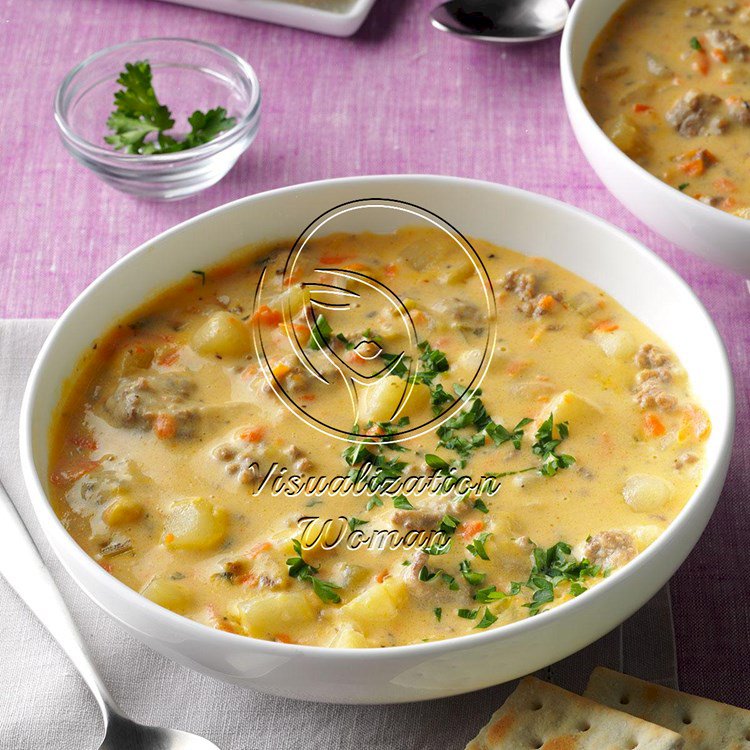 Big Batch Cheeseburger Soup