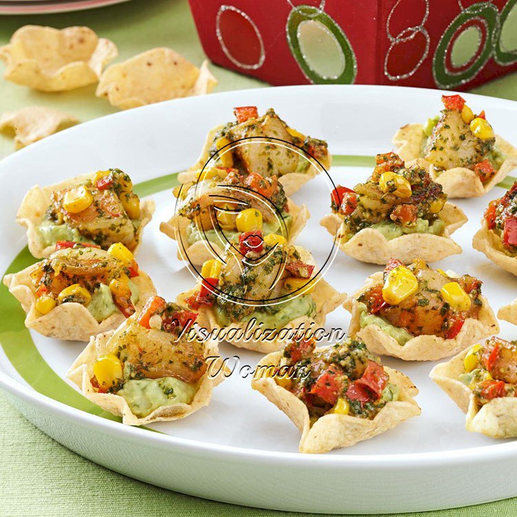 Guacamole Shrimp Appetizers