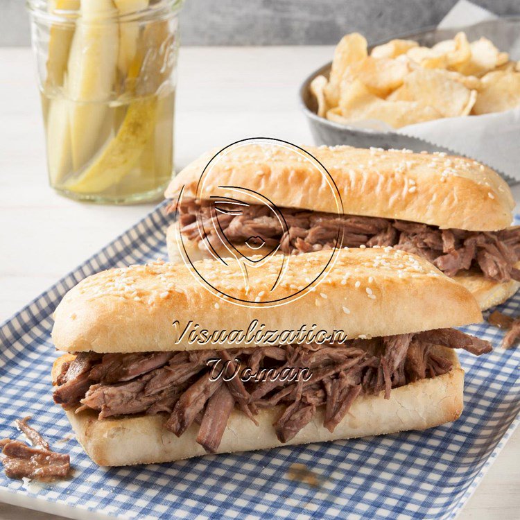 Italian Shredded Beef Sandwiches