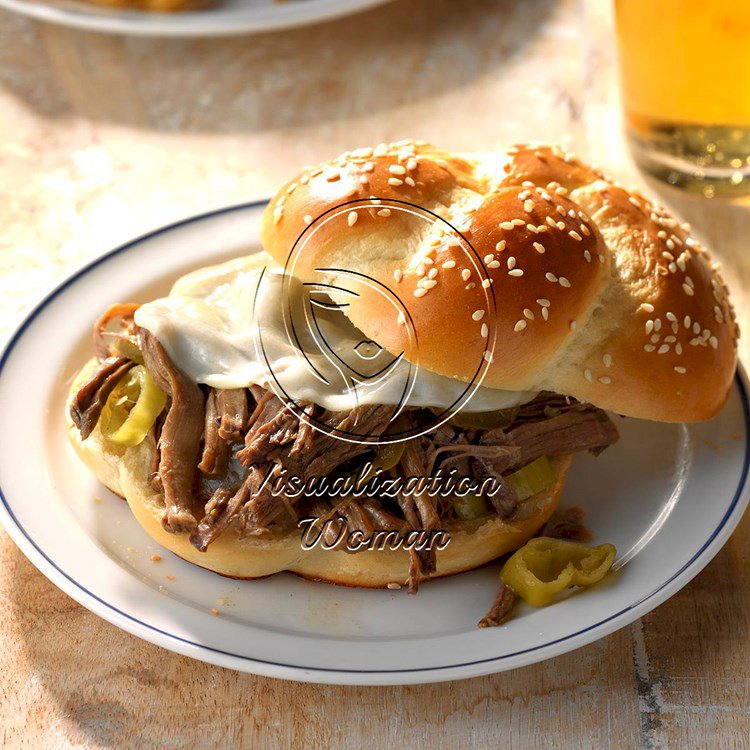 Spicy Shredded Beef Sandwiches