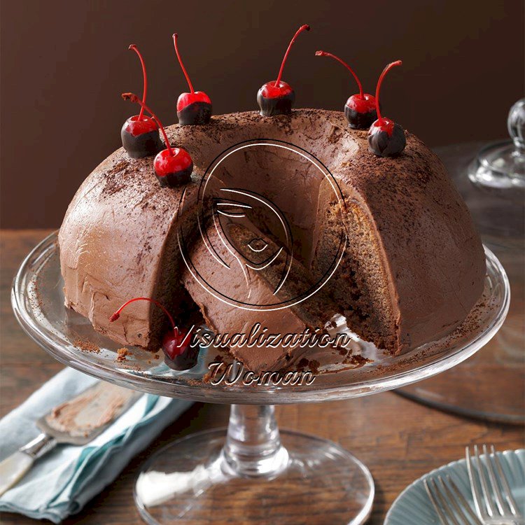 Chocolate-Cherry Brownie Cake
