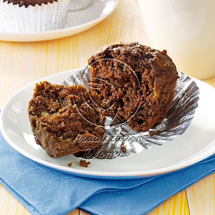 Chocolate Banana Bran Muffins