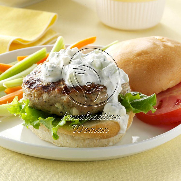 Greek-Style Chicken Burgers