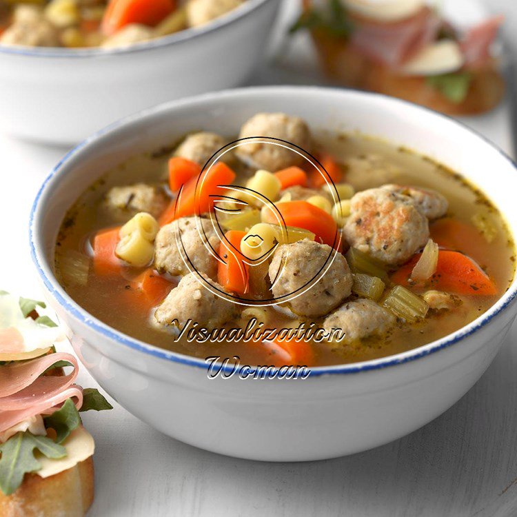 Hearty Turkey Meatball Soup