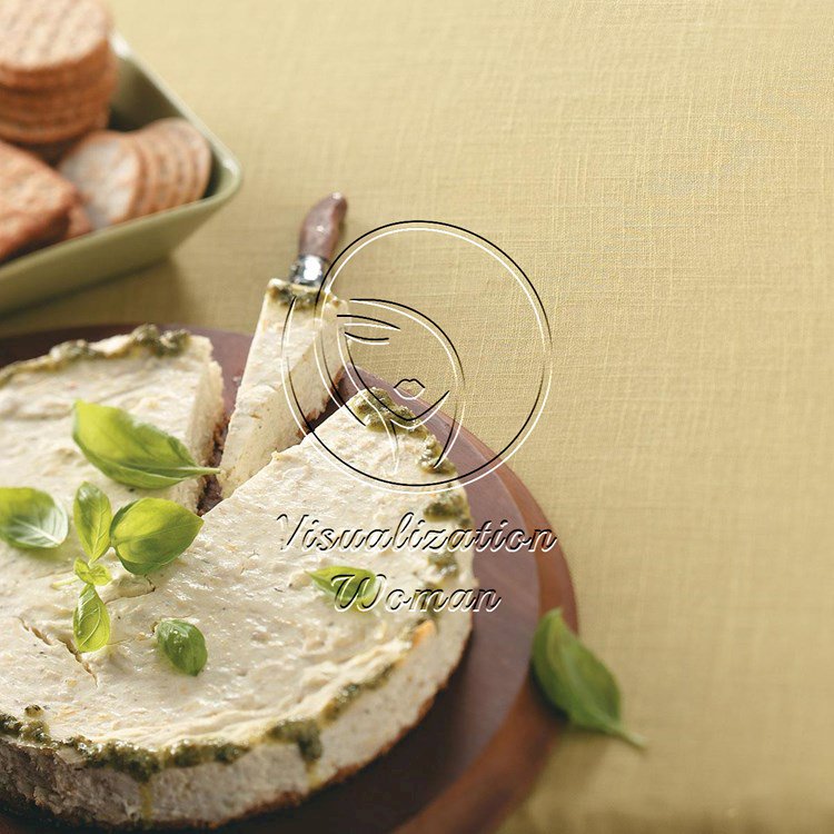 Crab Pesto Cheesecake