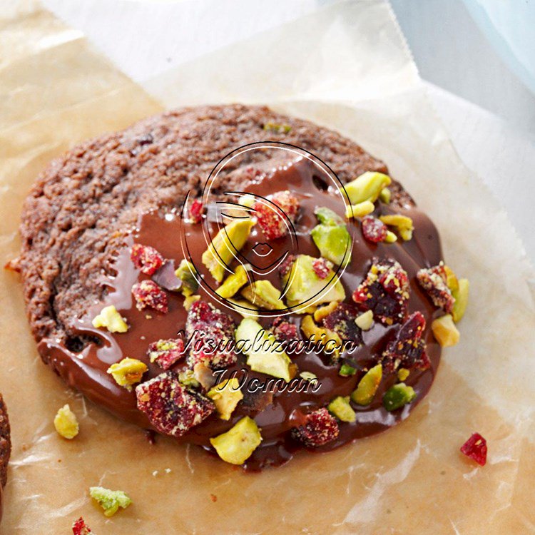 Chocolate-Dipped Spumoni Cookies