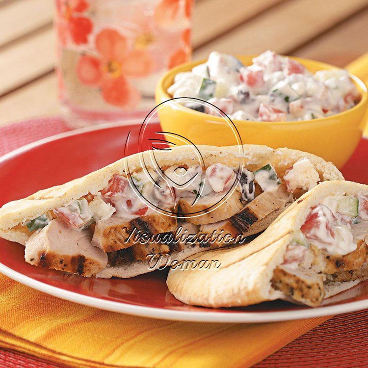 Grilled Turkey Pitas