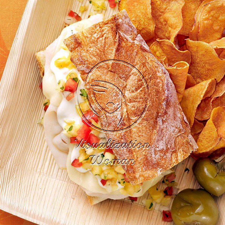 Turkey Sandwich with Pineapple Salsa