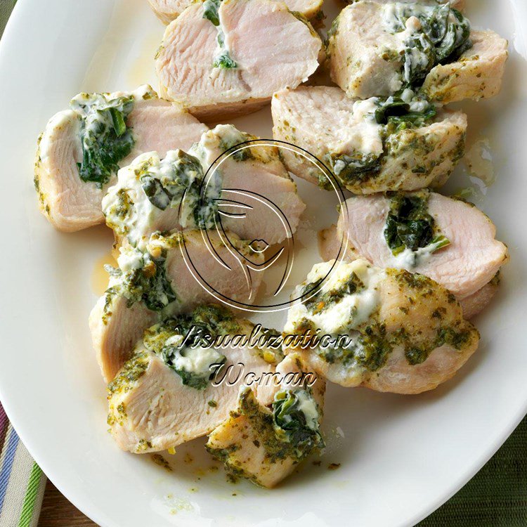 Spinach-Pesto Turkey Tenderloins