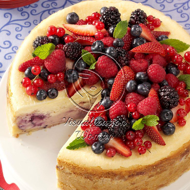 Red, White and Blue Cheesecake