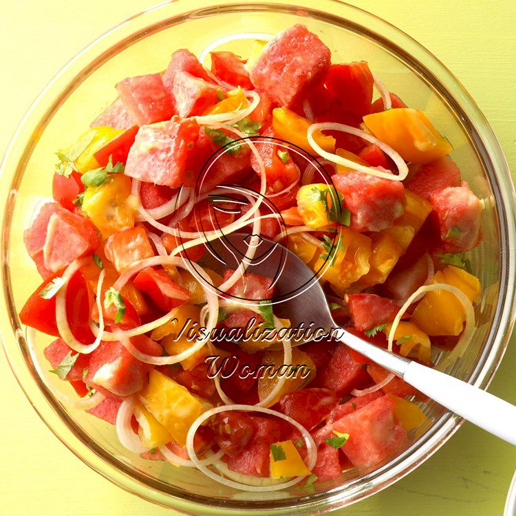Watermelon and Tomato Salad