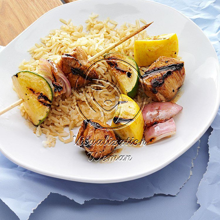 Apricot-Glazed Chicken Kabobs