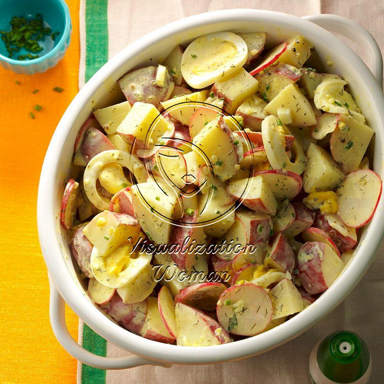 Tangy Potato Salad with Radishes