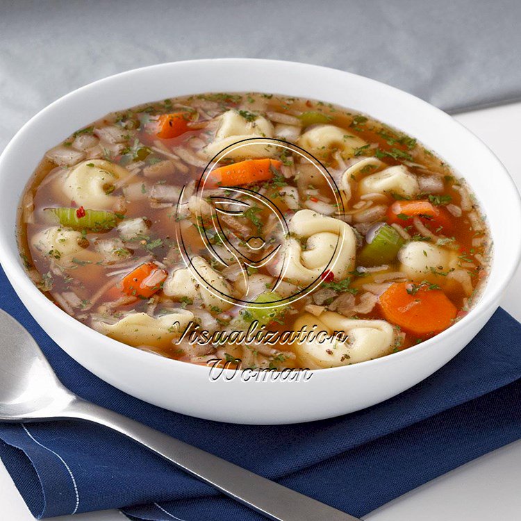 Zesty Chicken Tortellini Soup