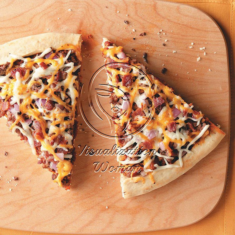 Cheesy Bacon Burger Pizza