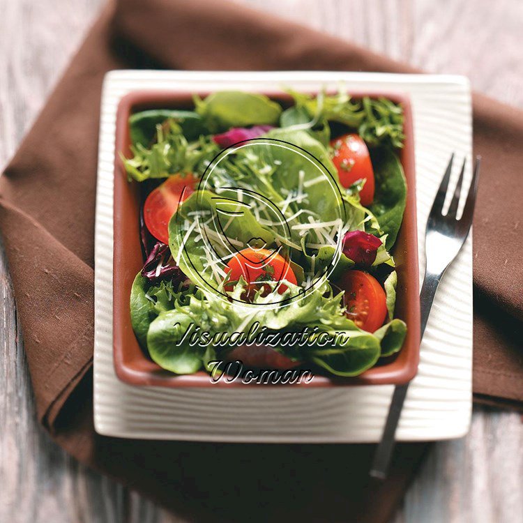 Green Salad with Tangy Basil Vinaigrette for Two