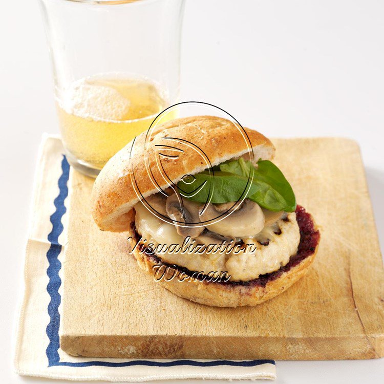 Turkey Burgers with Blueberry BBQ Sauce