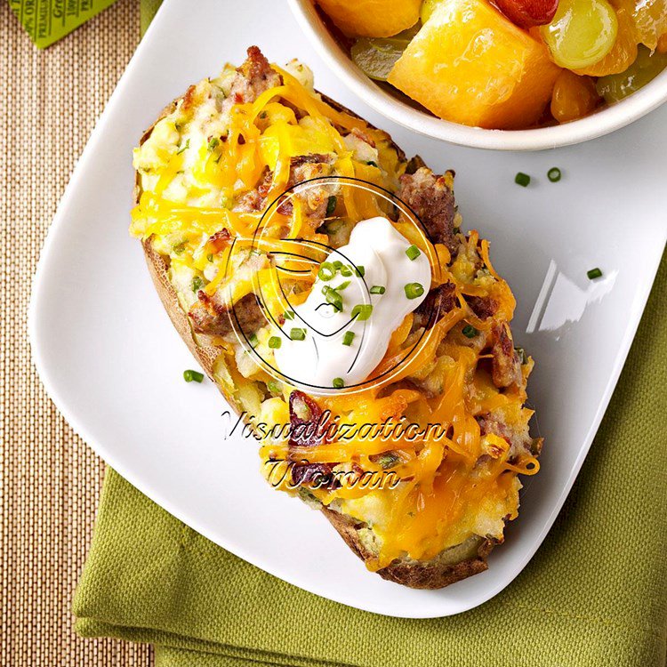 Twice-Baked Breakfast Potatoes for Two