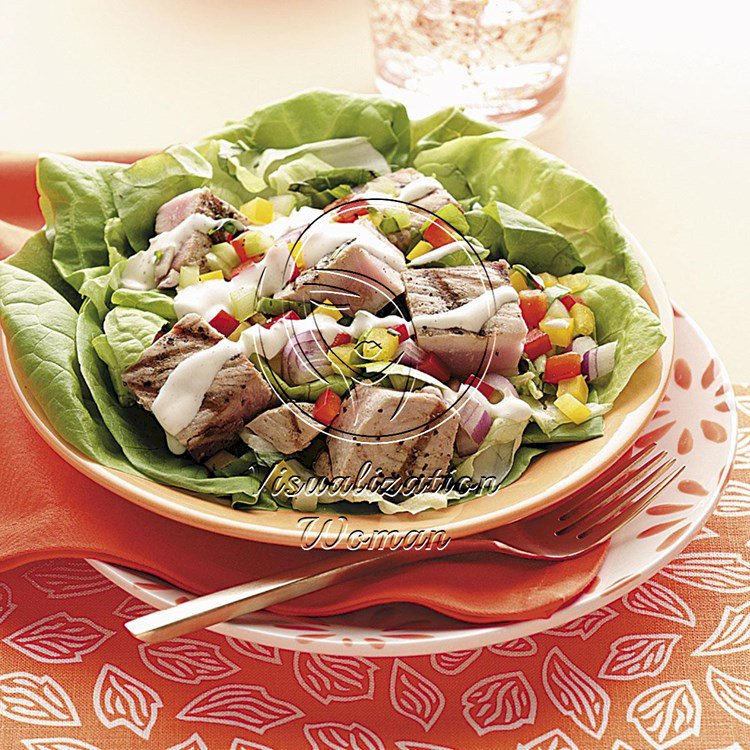 Grilled Tuna Bibb Salads