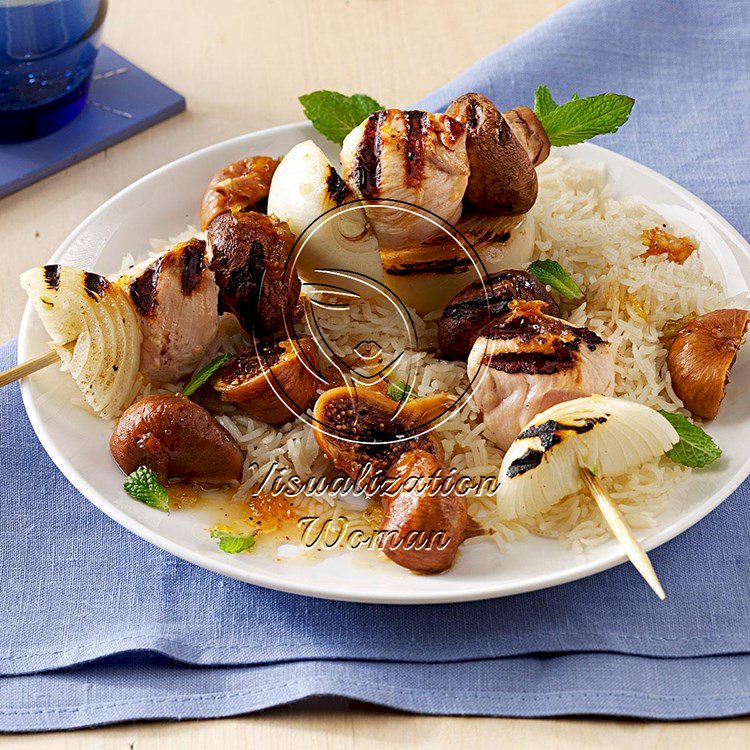 Fig & Wine-Sauced Chicken Kabobs