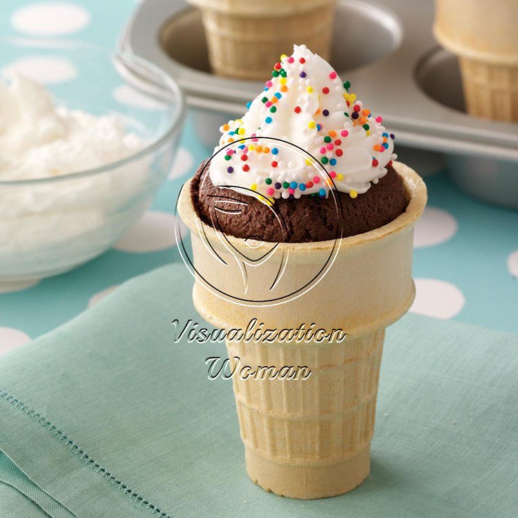 Chocolate Cupcake Cones