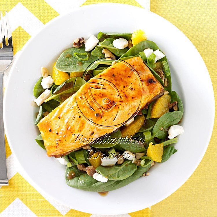 Salmon Spinach Salad