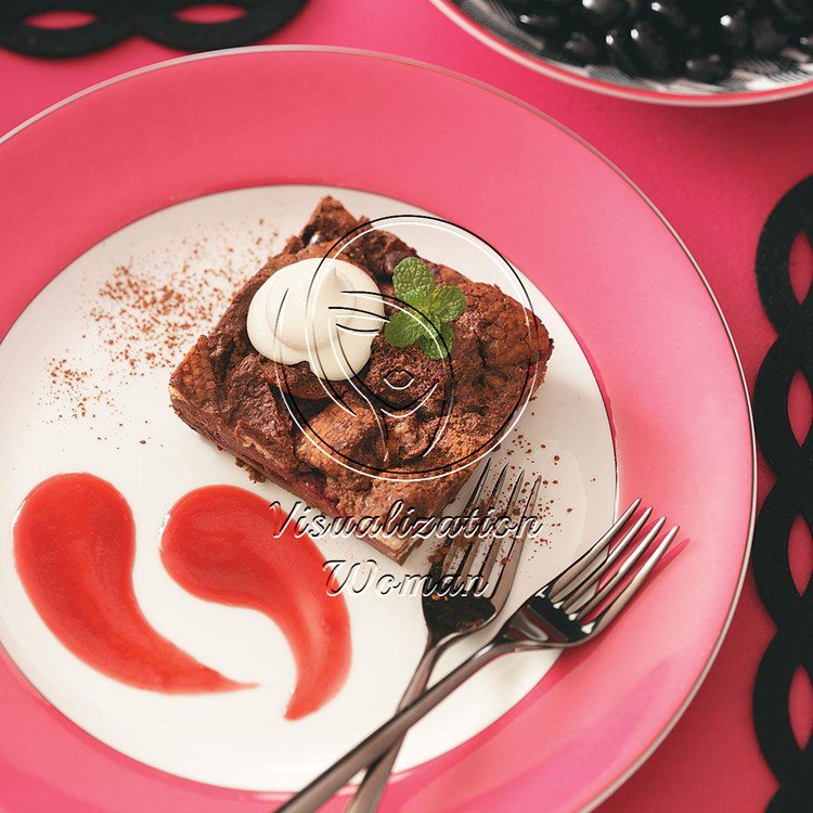 Chocolate-Raspberry Bread Pudding