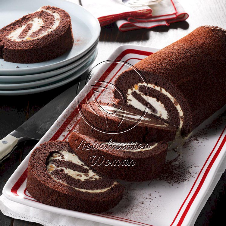 Peanut Butter-Chocolate Cake Rolls