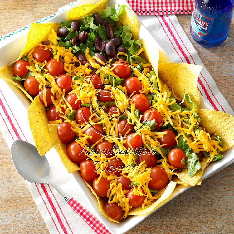Patriotic Taco Salad