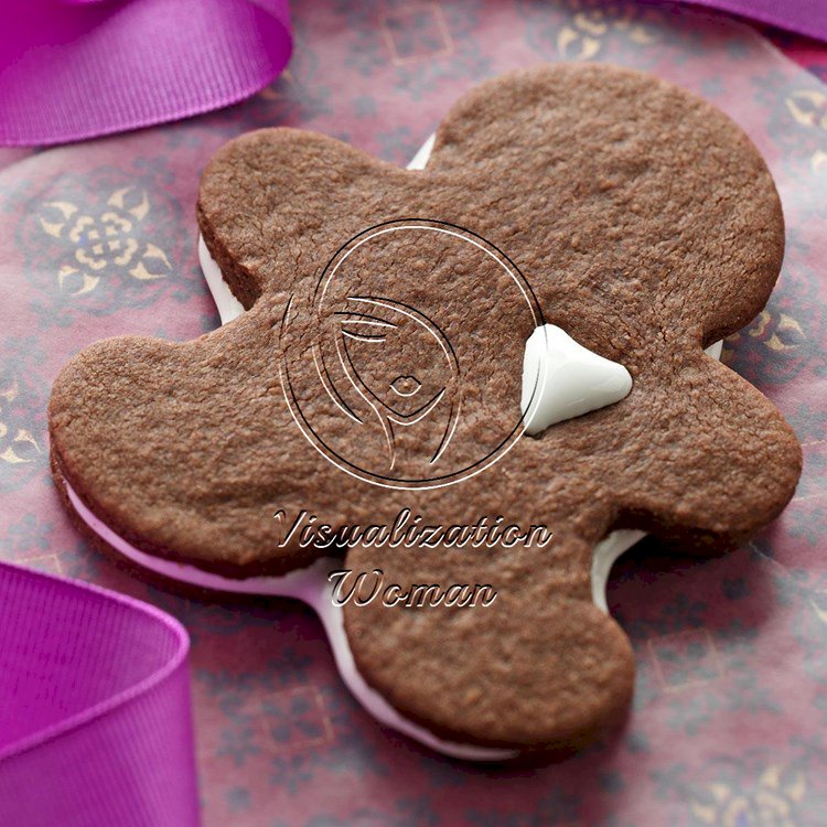 Hot Chocolate Linzer Cookies