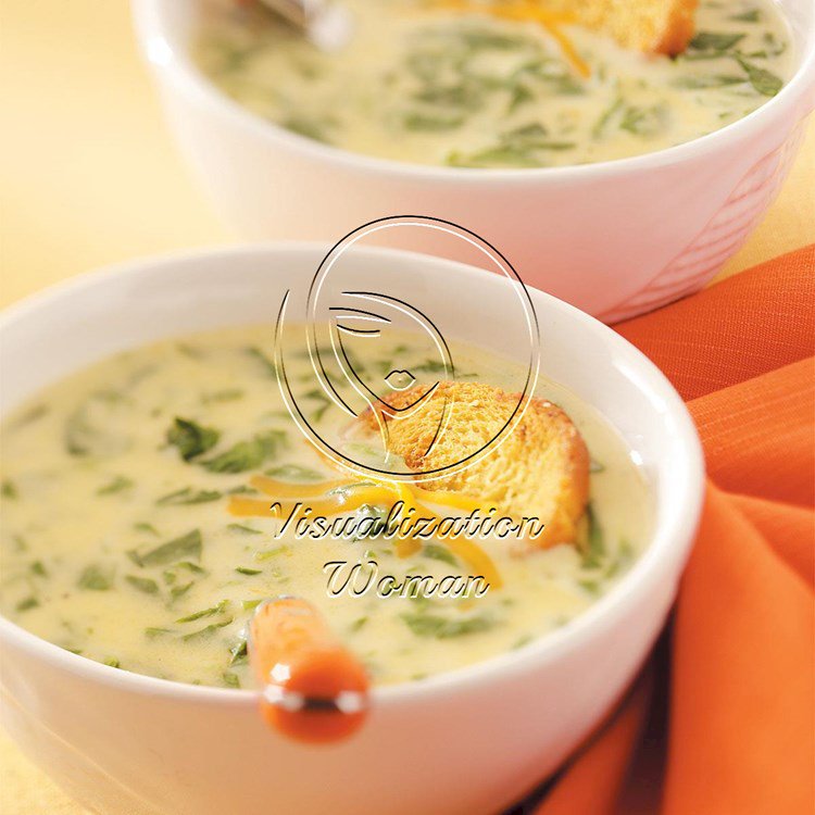 Cream of Spinach Cheese Soup