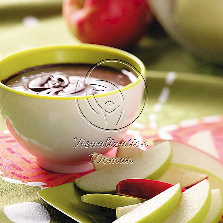 Chocolate Mint Apple Fondue