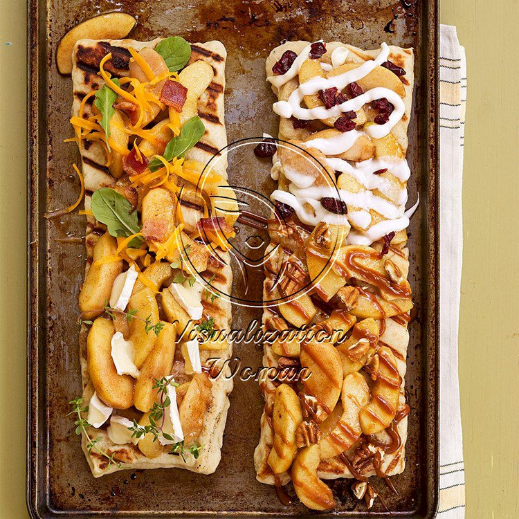 Grilled Apple Pizza