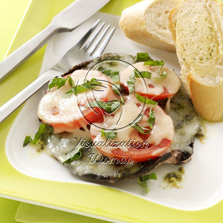 Pesto Portobello Pizzas