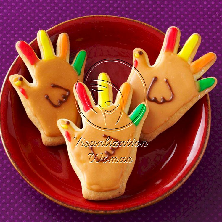 Handprint Turkey Cookies