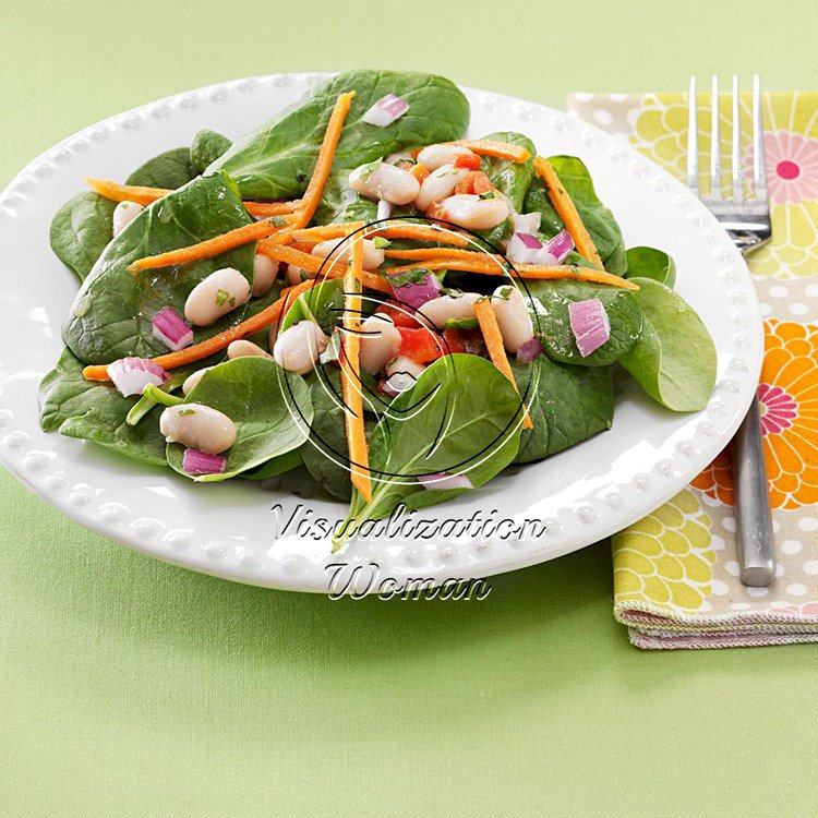 White Bean and Spinach Salads