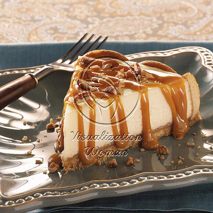Caramel Praline-Topped Cheesecake