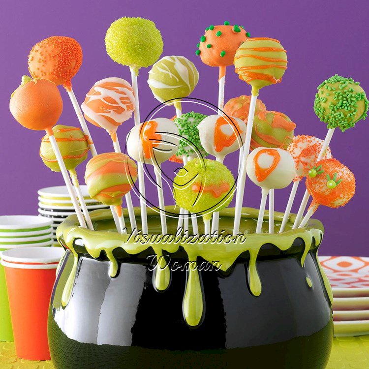 Halloween Cheesecake Pops