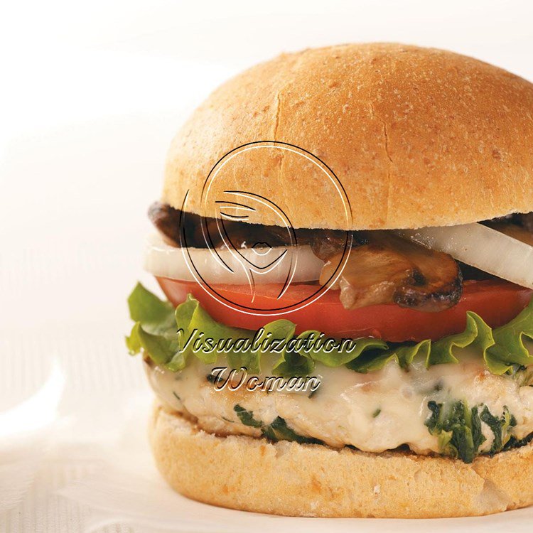 Mushroom & Swiss Turkey Burgers