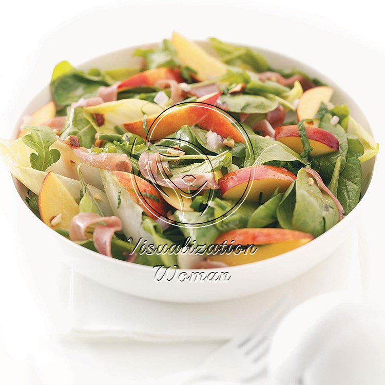 Nectarine, Prosciutto & Endive Salad