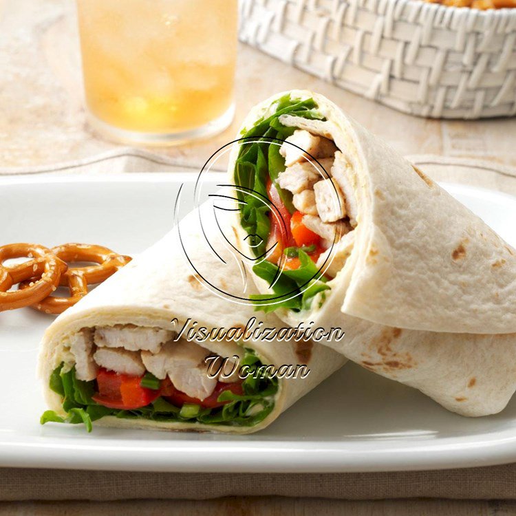 Warm Turkey & Tomato Wraps