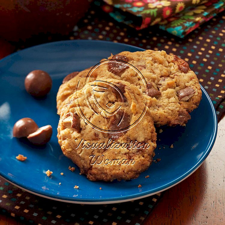 Chocolate Malt Ball Cookies