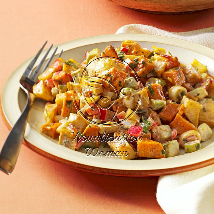 Roasted Sweet and Gold Potato Salad